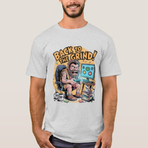 Camisa engraçada de jogador de cavernas Grind pré-