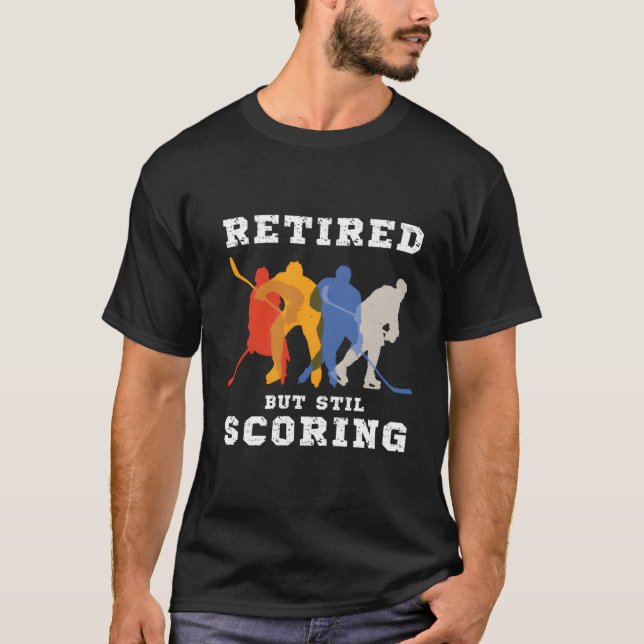 Camisa Engraçada De Jogador De Hóquei Aposentado A (Frente)