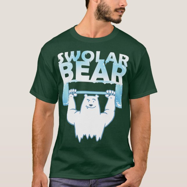 Camisa Engraçada De Levantamento Do Urso Polar (Frente)