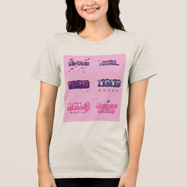 Camisa engraçada de linguagem de texto (Frente)
