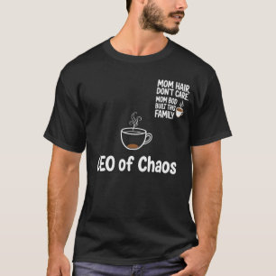 Camisa engraçada de mãe CEO do Caos - Café Frente