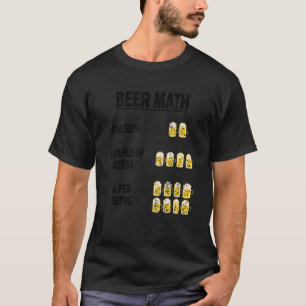 Camisa Engraçada De Matemática Da Cerveja