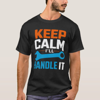 Camisa engraçada de mecânico com chave de fenda pa