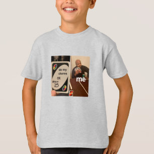 camisa engraçada de meme para crianças