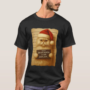 Camisa engraçada de Natal de Gato - Persa Fofo com
