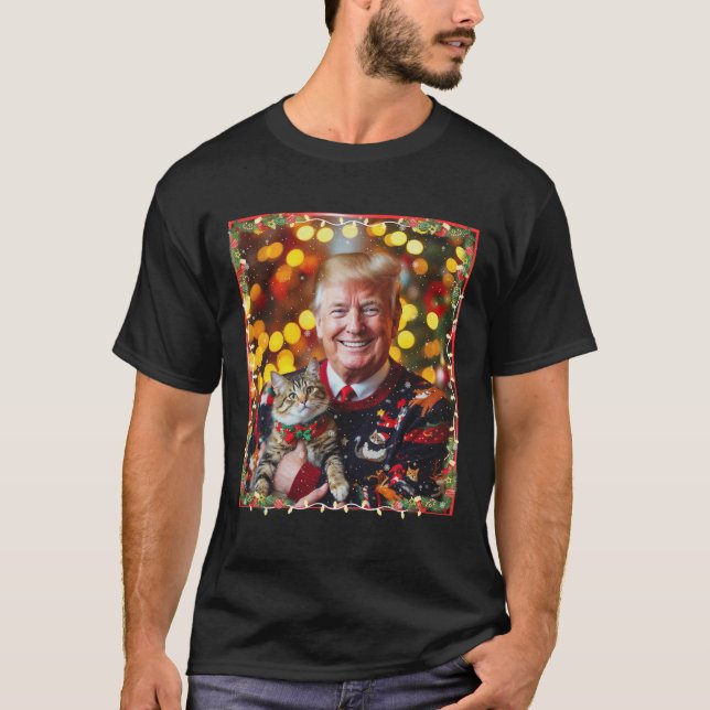 Camisa engraçada de Natal de Trump para amantes de (Frente)