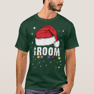 Camisa engraçada de Natal para noivo Férias Famíli