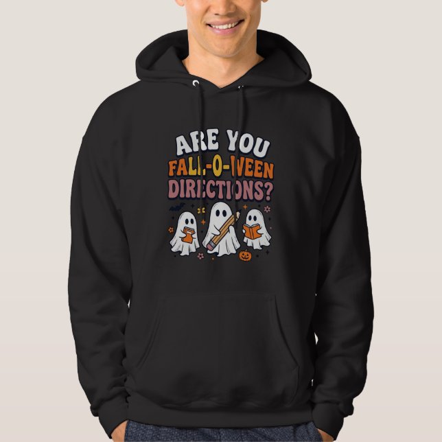 Camisa engraçada de outono de Halloween Professor  (Frente)