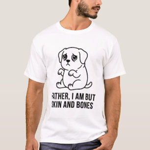 Camisa engraçada de pai cachorro magro