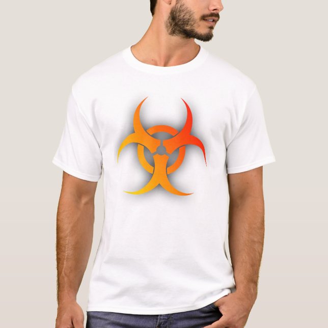 Camisa engraçada de perigo biológico Humor (Frente)