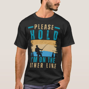 Camisa engraçada de pesca, caça e acampamento