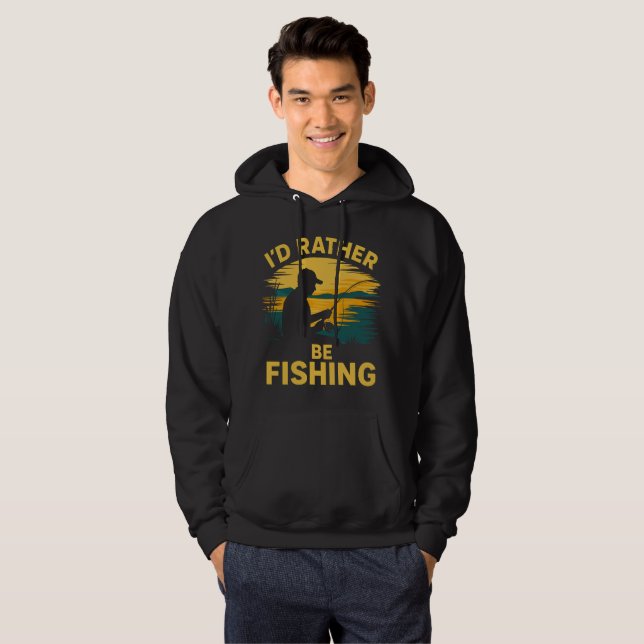 Camisa engraçada de pesca masculina (Frente Completa)