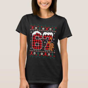 Camisa engraçada de pijama de Natal 67 Seis Sete M