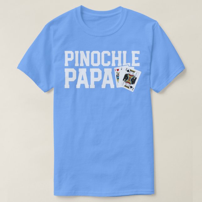 Camisa Engraçada De Pinochle Para Homens Pinochle  (Frente do Design)