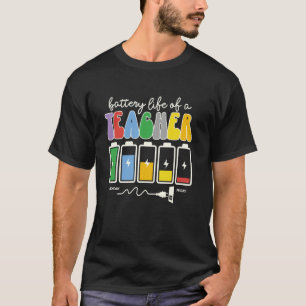 Camisa engraçada de professor Vida da bateria de u