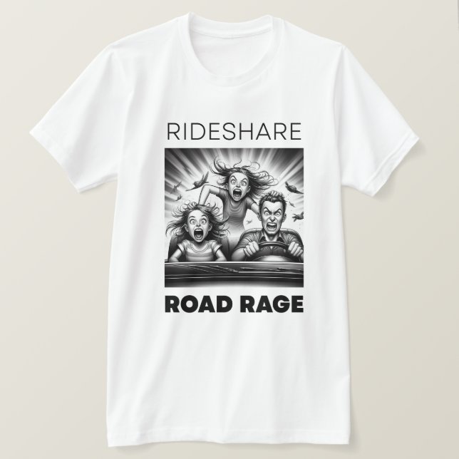 Camisa Engraçada de RIDESHARE Ready | Rideshare Ro (Frente do Design)
