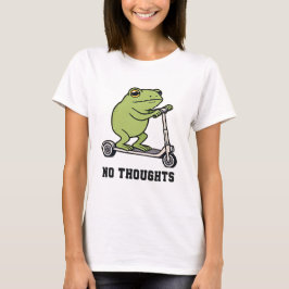Camisa engraçada de scooter de sapo sem pensamento