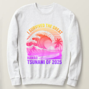 Camisa Engraçada De Sobrevivência Do Tsunami Havai
