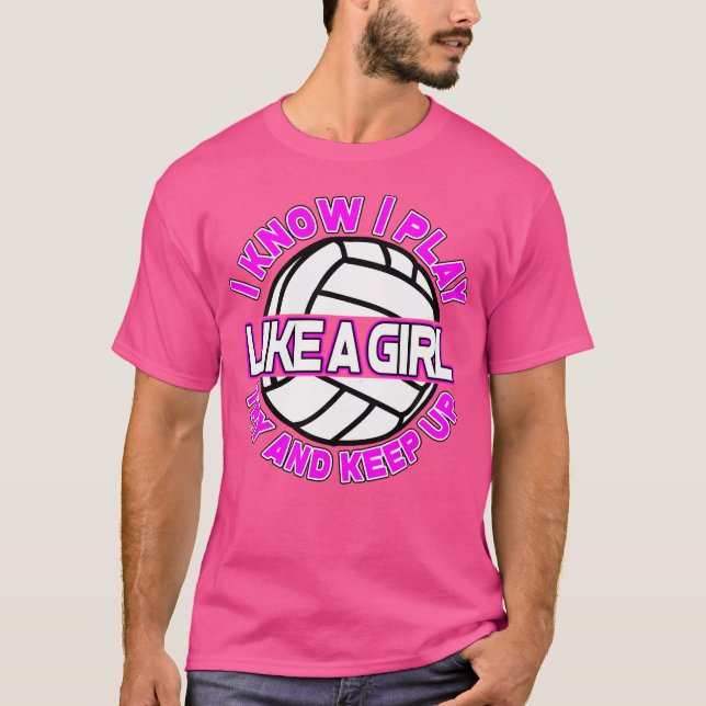 Camisa Engraçada De Voleibol Para Meninas E Mulher (Frente)