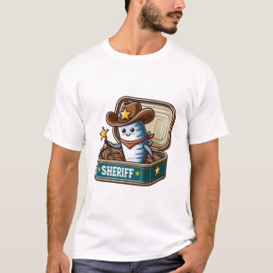 Camisa engraçada de Xerife Cowboy Sardinha