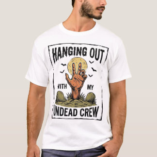Camisa engraçada de zumbi para fãs de terror Vinta