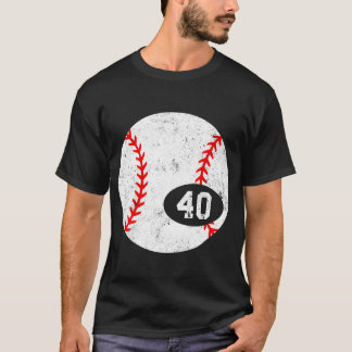Camisa engraçada desgastada número 40 Esporte de b