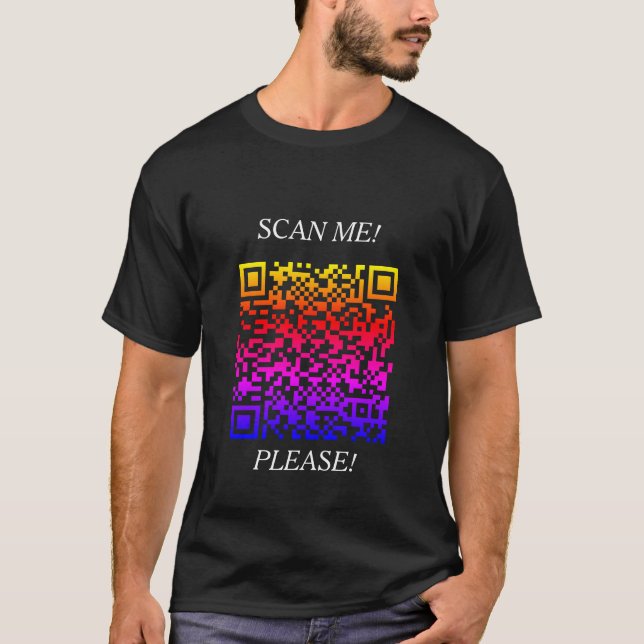 Camisa engraçada, digitalize-me T-Shirt (Frente)