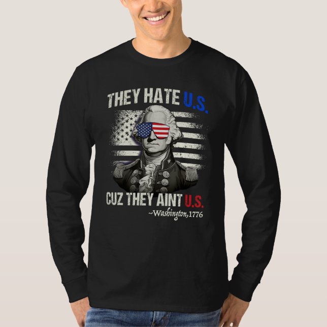 Camisa engraçada do 4 de julho Odeie nós não somos (Frente)