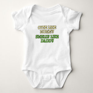 Camisa engraçada do bebê: Bonito como as mamães