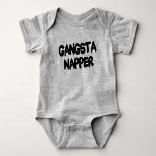 Camisa engraçada do bebê do Napper de Gangsta