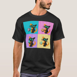 camisa engraçada do camionista de pop