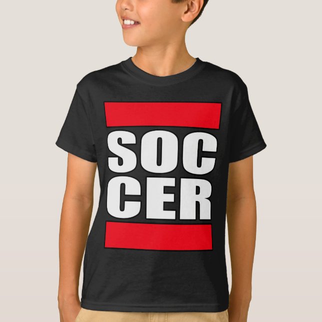 camisa engraçada do futebol t dos meninos (Frente)