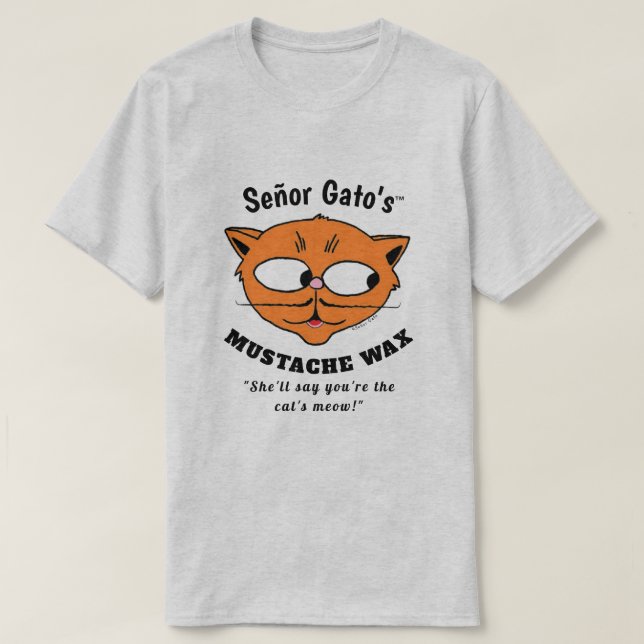 Camisa engraçada do gato de desenho animado com bi (Frente do Design)