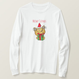 Camisa engraçada do gato do Meowy Catmas