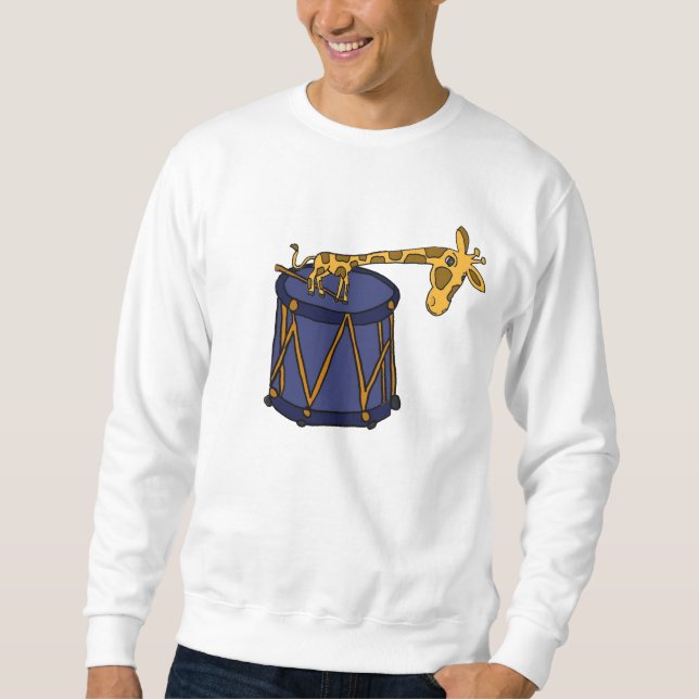 Camisa engraçada do girafa AW e do cilindro (Frente)