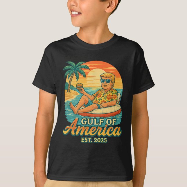 Camisa Engraçada Do Golfo Dos Eua América No Leste (Frente)
