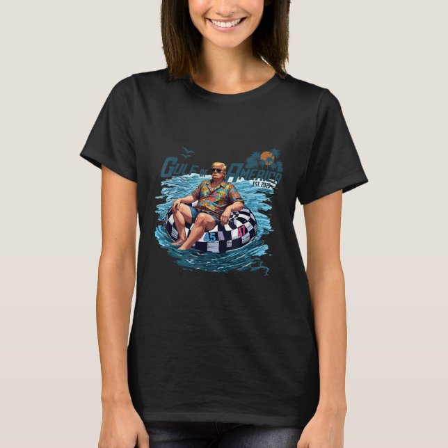 Camisa Engraçada Do Golfo Dos Eua América No Leste (Frente)