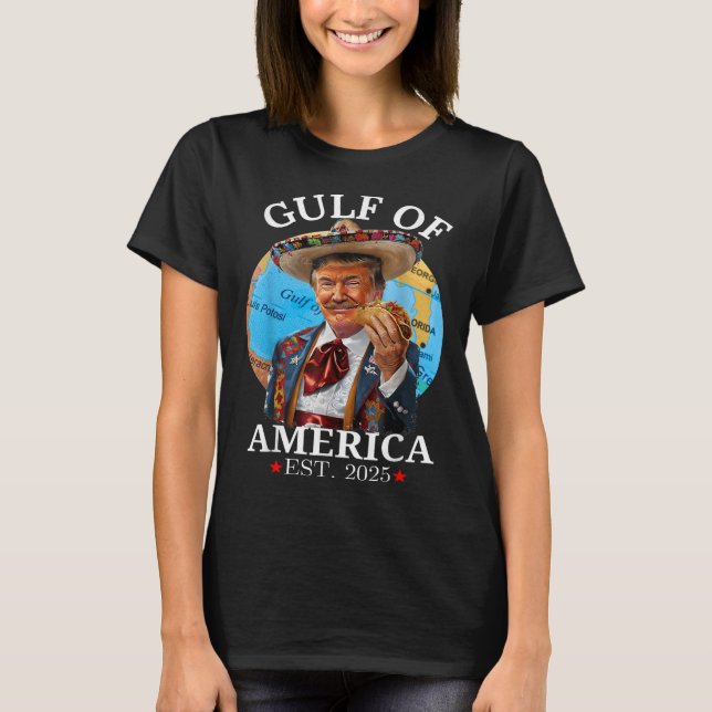 Camisa Engraçada Do Golfo Dos Eua América No Leste (Frente)