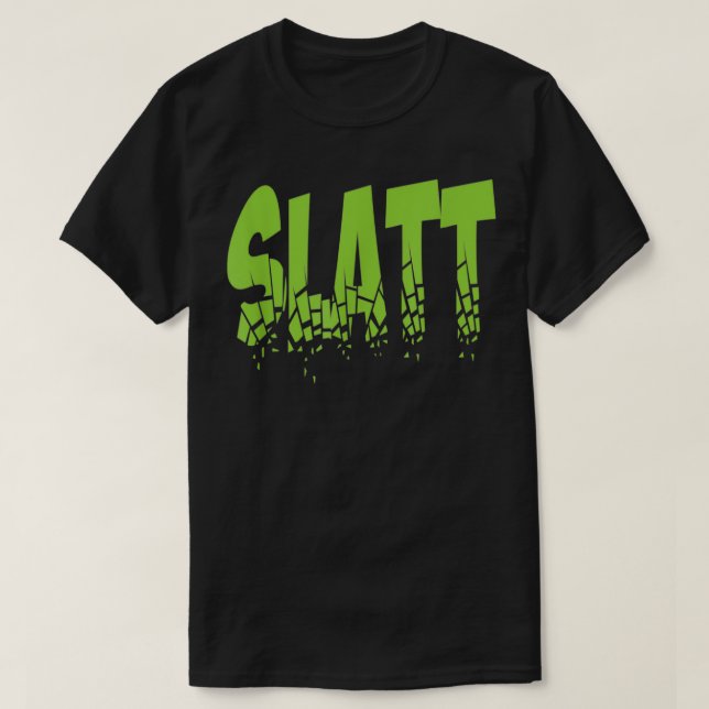 Camisa engraçada do hip hop de slatação Verde (Frente do Design)