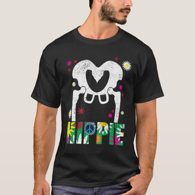 Camisa engraçada do Hippie para a cirurgia anca da (Frente)