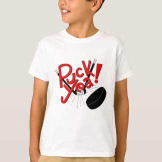 Camisa engraçada do hóquei dos miúdos