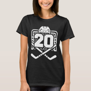 Camisa engraçada do jogador de hóquei número 20 Jo