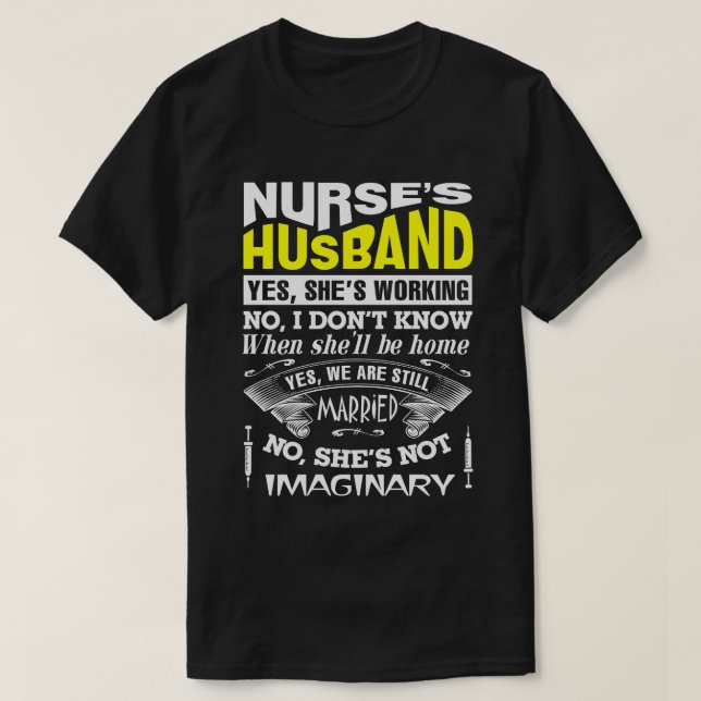 Camisa engraçada do marido de Nurse (Frente do Design)
