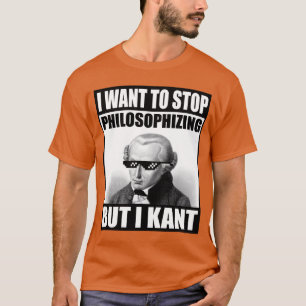 Camisa engraçada do meme de Kant Filosofando amigo