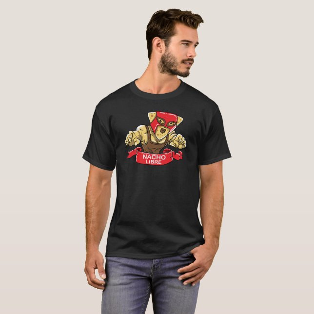 Camisa engraçada do nacho do libre do lucha - (Frente Completa)