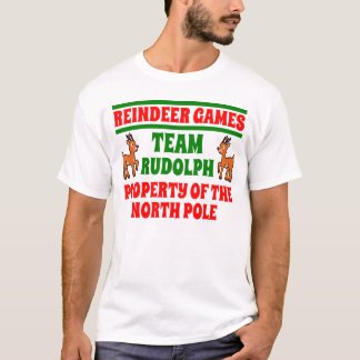 Camisa engraçada do Natal dos jogos da rena da