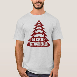 Camisa engraçada do Natal T da árvore de Natal d