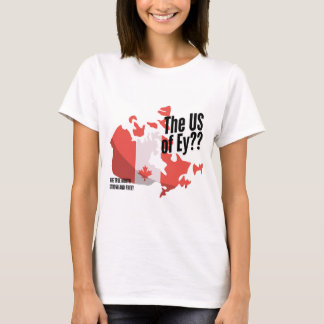 Camisa engraçada do Orgulho Canadense. Mapa do Can