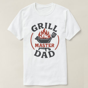 Camisa engraçada do Papai Grill Master BBQ