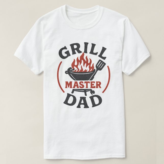 Camisa engraçada do Papai Grill Master BBQ (Frente do Design)